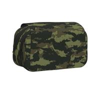 JKLQWC Camouflage Prints Pencil Case for Kids Men Women, Two Layers Large Capacity Pencil Pouch Makeup Bag Organizer for Office School Travel