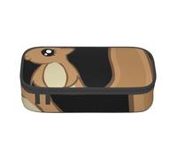 JKLQWC Cartoon Squirrel Printed Pencil Case Cute Pen Pencil Box Bag Large Capacity Compartment Zipper Pencil Pouch Organizer for Office School Travel