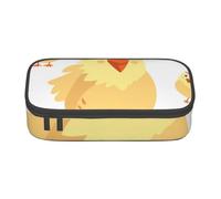 JKLQWC Chicken Chick Printed Pencil Case Cute Pen Pencil Box Bag Large Capacity Compartment Zipper Pencil Pouch Organizer for Office School Travel