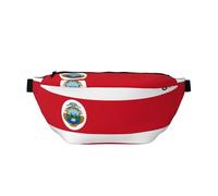 JKLQWC Costa Rica Flag Printed Fanny Pack Waist Bag for Men Women, Adjustable Bumbags Hip Bum Bag Travel Crossbody Bags Sports Running Hiking Belt Bag