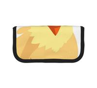 JKLQWC Cute Canvas Pencil Case Organizer - Chicken Chick Prints Stationery & Makeup Pouch, Large Capacity Cosmetic Bag for Travel, School, Office, Gifts