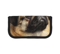 JKLQWC Cute Canvas Pencil Case Organizer - Cute Pug Dog Prints Stationery & Makeup Pouch, Large Capacity Cosmetic Bag for Travel, School, Office, Gifts