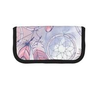 JKLQWC Cute Canvas Pencil Case Organizer, Native American Dream Catcher Prints Stationery & Makeup Pouch, Large Capacity Cosmetic Bag for Travel, School, Office, Gifts