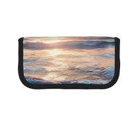 JKLQWC Cute Canvas Pencil Case Organizer - Sunrise Prints Stationery & Makeup Pouch, Large Capacity Cosmetic Bag for Travel, School, Office, Gifts