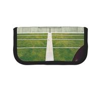 JKLQWC Cute Canvas Pencil Case Organizer - US Football Field Ball Sport Prints Stationery & Makeup Pouch, Large Capacity Cosmetic Bag for Travel, School, Office, Gifts