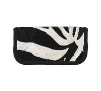 JKLQWC Cute Canvas Pencil Case Organizer - Zebra Animal Prints Stationery & Makeup Pouch, Large Capacity Cosmetic Bag for Travel, School, Office, Gifts