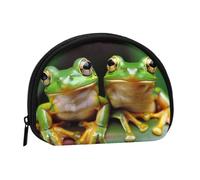 JKLQWC Cute Frog Printed Coin Purse for Women Cute Small Change Wallet Mini Coin Purses Pouch with Zipper