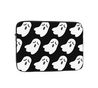 JKLQWC Cute Ghost Halloween Pattern Printed Laptop Sleeve for Men Women 17 inch Shockproof Laptop Case Bag for Travel Office School