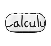 JKLQWC Dual-Zip Pencil Case Organizer with Mesh Compartment & Pen Holders - Math Geometry G alculus Prints Multi-Purpose Stationery Holder, Travel-Friendly Cosmetic Bag for School, Office, Gifts