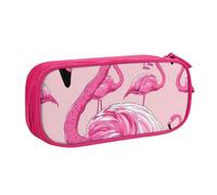JKLQWC Flamingo Printed Pencil Case Cute Pen Pencil Box Bag Zipper Storage Organizer Box Holder for Office School Teen Girl Boy Adult,Pink