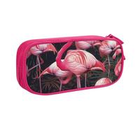 JKLQWC Flamingo Printed Pencil Case Cute Pen Pencil Box Bag Zipper Storage Organizer Box Holder for Office School Teen Girl Boy Adult,Pink