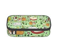 JKLQWC Guinea Pig Printed Pencil Case Cute Pen Pencil Box Bag Large Capacity Compartment Zipper Pencil Pouch Organizer for Office School Travel