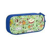 JKLQWC Guinea Pig Printed Pencil Case Cute Pen Pencil Box Bag Zipper Storage Organizer Box Holder for Office School Teen Girl Boy Adult,Blue