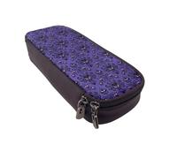 JKLQWC Haunted The Mansion Prints Pencil Case for Girls Boys Cute PU Leather Pen Pencil Box Bag Zipper Pencil Pouch Organizer for Office School