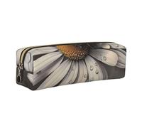 JKLQWC Ladybug Pattern Printed Leather Pencil Case with Gold Zipper - Simple and Lightweight Organizer for School, Office, Travel, Makeup