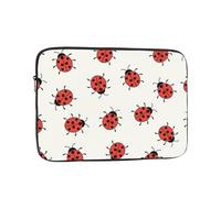 JKLQWC Ladybugs Pattern Infinite Speckled Printed Laptop Sleeve for Men Women 13 inch Shockproof Laptop Case Bag for Travel Office School