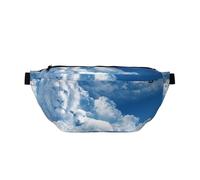 JKLQWC Lamb with A Lion On The Clouds Printed Fanny Pack Waist Bag for Men Women, Adjustable Bumbags Hip Bum Bag Travel Crossbody Bags Sports Running Hiking Belt Bag