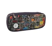 JKLQWC Math Formula Printed PU Leather Pencil Case Cute Pen Pencil Box Bag Zipper Office School Pencil Pouch Organizer for Students Teen Girls Boys Adult