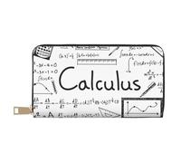 JKLQWC Math Geometry G alculus Printed PU Leather Wallet for Women Men Funny Ladies Coin Purses with Card Holder
