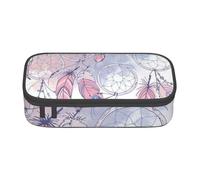 JKLQWC Native American Dream Catcher Printed Pencil Case Cute Pen Pencil Box Bag Large Capacity Compartment Zipper Pencil Pouch Organizer for Office School Travel