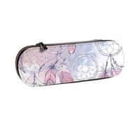 JKLQWC Native American Dream Catcher Printed Pencil Case Cute Pen Pencil Box Bag PU Leather Zipper Pencil Pouch Organizer for Office School Travel
