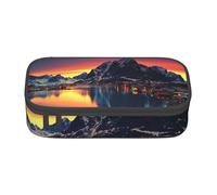 JKLQWC Norway Islands Printed Pencil Case Cute Pen Pencil Box Bag Large Capacity Compartment Zipper Pencil Pouch Organizer for Office School Travel