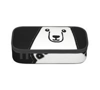 JKLQWC Polar Bear Printed Pencil Case Cute Pen Pencil Box Bag Large Capacity Compartment Zipper Pencil Pouch Organizer for Office School Travel
