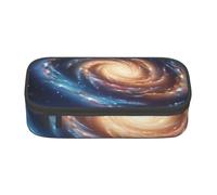 JKLQWC Space Spiral Cosmic Energy Printed Pencil Case Cute Pen Pencil Box Bag Large Capacity Compartment Zipper Pencil Pouch Organizer for Office School Travel