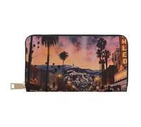 JKLQWC The Old Hollywood Printed Long Wallet for Women Men Funny PU Leather Wallet with Coin Purse and Card Holder
