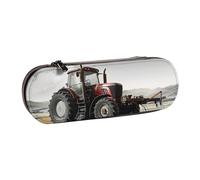 JKLQWC Tractor Agriculture Tranquil Printed Pencil Case Cute Pen Pencil Box Bag PU Leather Zipper Pencil Pouch Organizer for Office School Travel