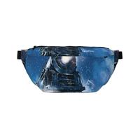 JKLQWC Winter Christmas Snow Night Railway Train Printed Fanny Pack Waist Bag for Men Women, Adjustable Bumbags Hip Bum Bag Travel Crossbody Bags Sports Running Hiking Belt Bag