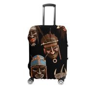 JKLQWH African Ritual Ethnic Tribal Luggage Cover Personalization Suitcase Covers Protector Elastic Washable Baggage Cover Anti-Scratch For Traveling, Aircraft Consignment, style, M