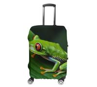 JKLQWH Animal Frog Green Leaf Leaves Luggage Cover Personalization Suitcase Covers Protector Elastic Washable Baggage Cover Anti-Scratch For Traveling, Aircraft Consignment, style, M