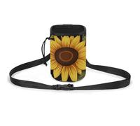 JKLQWH Beautiful Sunflower Printed Pet Training Package Dog Walking Fanny Pack Dog Training Treat Pouch Portable Pet Pocket Puppy Treat Bag Pets Outdoor