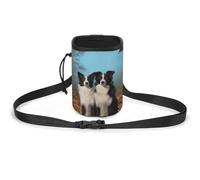 JKLQWH Border Collie Printed Pet Training Package Dog Walking Fanny Pack Dog Training Treat Pouch Portable Pet Pocket Puppy Treat Bag Pets Outdoor