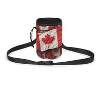 JKLQWH Canadian Flag Printed Pet Training Package Dog Walking Fanny Pack Dog Training Treat Pouch Portable Pet Pocket Puppy Treat Bag Pets Outdoor
