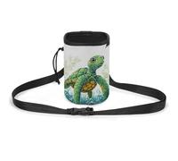 JKLQWH Cartoon Turtle Pattern Printed Pet Training Package Dog Walking Fanny Pack Dog Training Treat Pouch Portable Pet Pocket Puppy Treat Bag Pets Outdoor