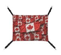 JKLQWH Cat Hammock,with Canadian Flag Printed Washable Soft Outdoor Cat Mat,Pet Hammock Bed Adjustable, with Adjustable Straps and Metal Hooks,for Cats Small Dogs Rabbits