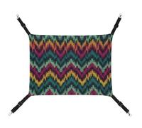 JKLQWH Cat Hammock,with Colorful Knitted Pattern Printed Washable Soft Outdoor Cat Mat,Pet Hammock Bed Adjustable, with Adjustable Straps and Metal Hooks,for Cats Small Dogs Rabbits