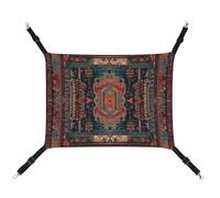JKLQWH Cat Hammock,with Mexican Style Pattern Printed Washable Soft Outdoor Cat Mat,Pet Hammock Bed Adjustable, with Adjustable Straps and Metal Hooks,for Cats Small Dogs Rabbits