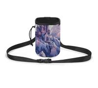 JKLQWH Clouds Over The Castle Printed Pet Training Package Dog Walking Fanny Pack Dog Training Treat Pouch Portable Pet Pocket Puppy Treat Bag Pets Outdoor