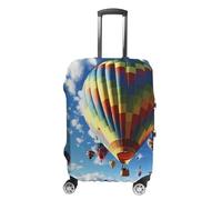 JKLQWH Colorful Hot Air Balloon Luggage Cover Personalization Suitcase Covers Protector Elastic Washable Baggage Cover Anti-Scratch For Traveling, Aircraft Consignment, style, L