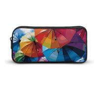 JKLQWH Colorful Umbrella Pencil Case Large Capacity Makeup Bag Portable Pencil Pouch For Office Supplies Travel Cosmetic Bags