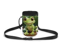 JKLQWH Cute Frog Printed Pet Training Package Dog Walking Fanny Pack Dog Training Treat Pouch Portable Pet Pocket Puppy Treat Bag Pets Outdoor