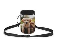 JKLQWH Cute Golden Retriever Puppy Printed Pet Training Package Dog Walking Fanny Pack Dog Training Treat Pouch Portable Pet Pocket Puppy Treat Bag Pets Outdoor