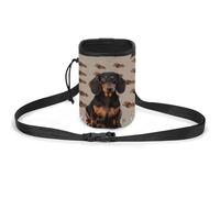 JKLQWH Dachshund Dog Printed Pet Training Package Dog Walking Fanny Pack Dog Training Treat Pouch Portable Pet Pocket Puppy Treat Bag Pets Outdoor