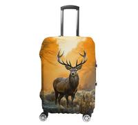 JKLQWH Deer in The Grass Luggage Cover Personalization Suitcase Covers Protector Elastic Washable Baggage Cover Anti-Scratch For Traveling, Aircraft Consignment, style, Small