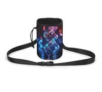 JKLQWH DNA Genetic Helix Printed Pet Training Package Dog Walking Fanny Pack Dog Training Treat Pouch Portable Pet Pocket Puppy Treat Bag Pets Outdoor