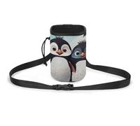 JKLQWH Five Cute Penguins Printed Pet Training Package Dog Walking Fanny Pack Dog Training Treat Pouch Portable Pet Pocket Puppy Treat Bag Pets Outdoor
