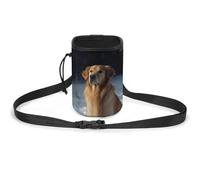 JKLQWH Golden Retriever Printed Pet Training Package Dog Walking Fanny Pack Dog Training Treat Pouch Portable Pet Pocket Puppy Treat Bag Pets Outdoor